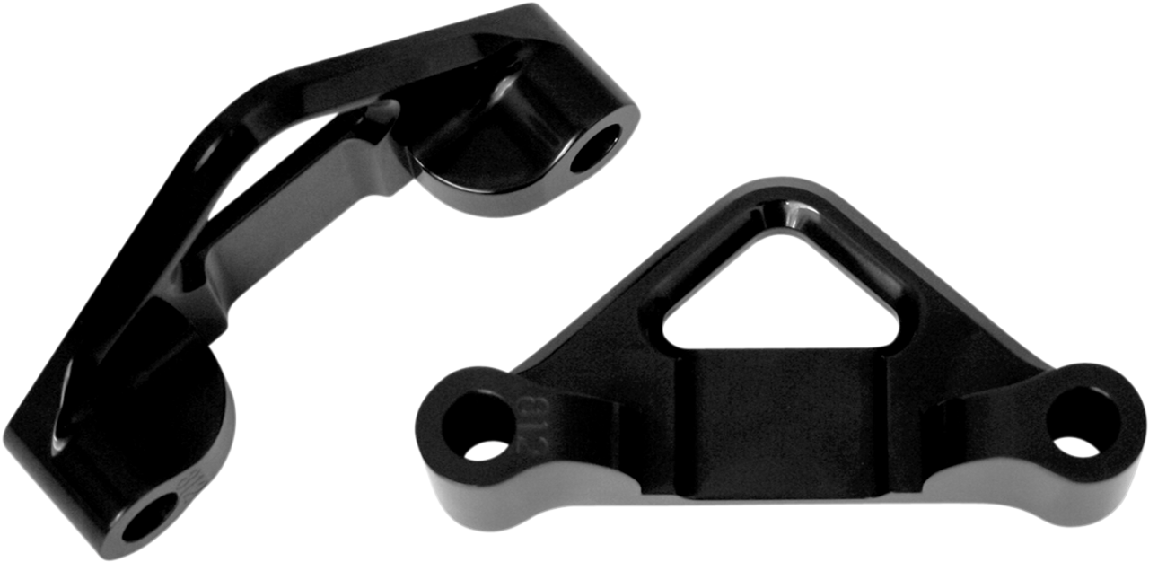 Hot Legs/Bagger Legs Fender Spacers - Black - 0.8125" Spacer - For 6-3/8" Width Fender