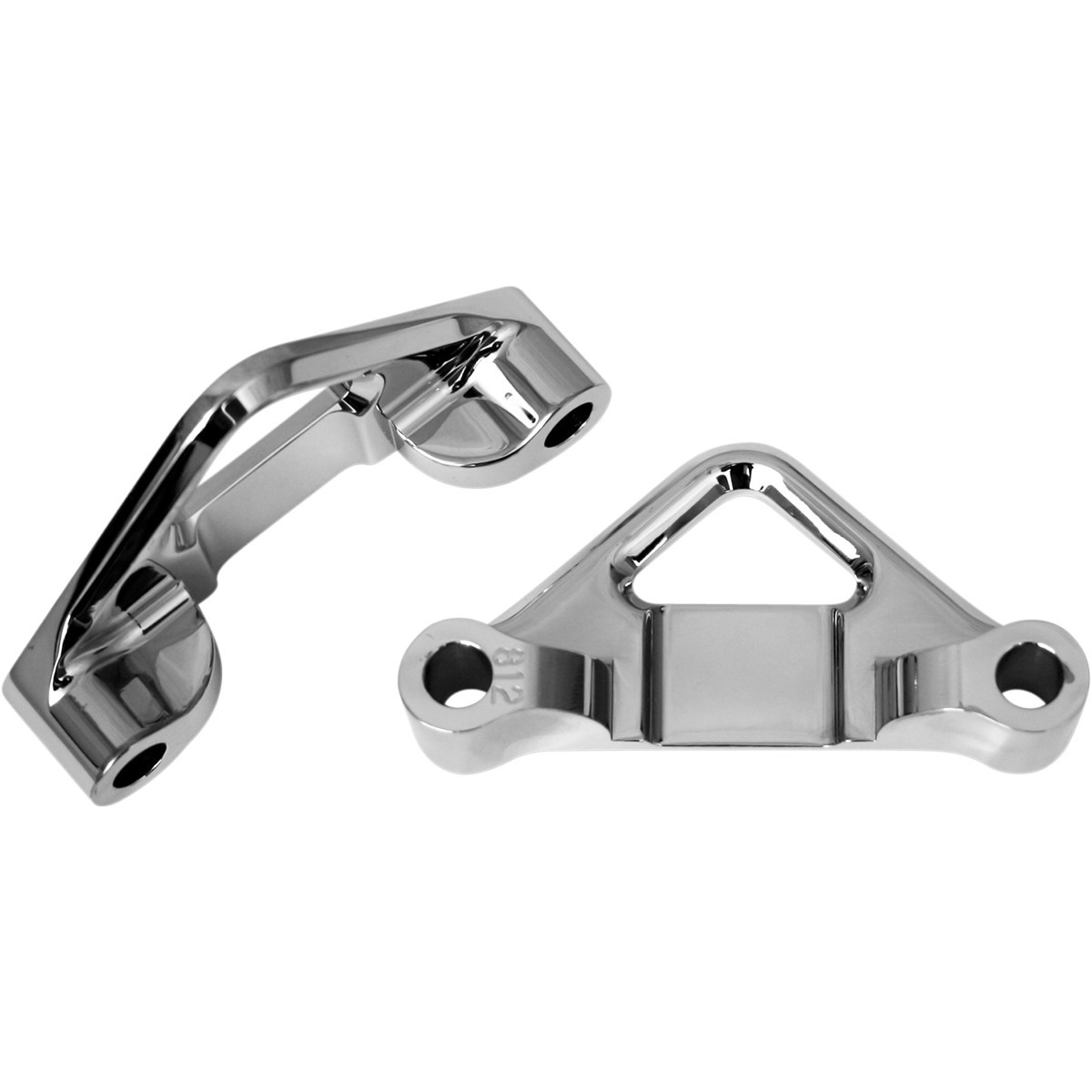 Accutronix #TFS41-EMF812C - Hot Legs/Bagger Legs Fender Spacers - Chrome - 0.8125" Spacer - For 6-3/8" Width Fender