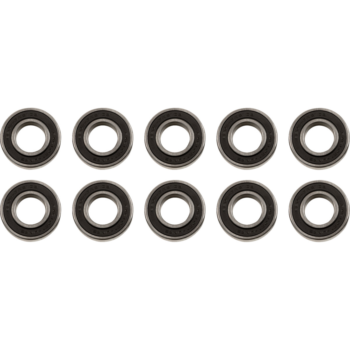 Factory Links #WBE-J-065 - Wheel Bearings - Double Seal - 6205 2RS - 25x52x15 - 10 Pack
