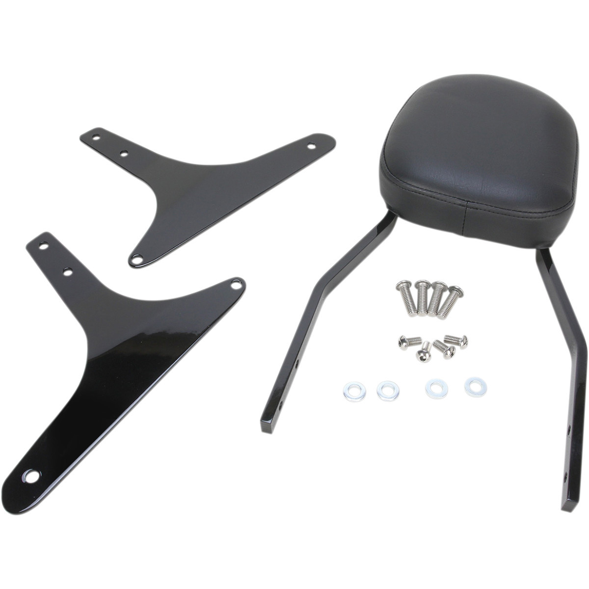 Cobra #602-1151B - Standard Sissy Bar - Black - Softail