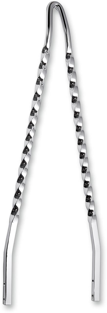 Twisted Sticks Sissy Bar - Chrome - 18"