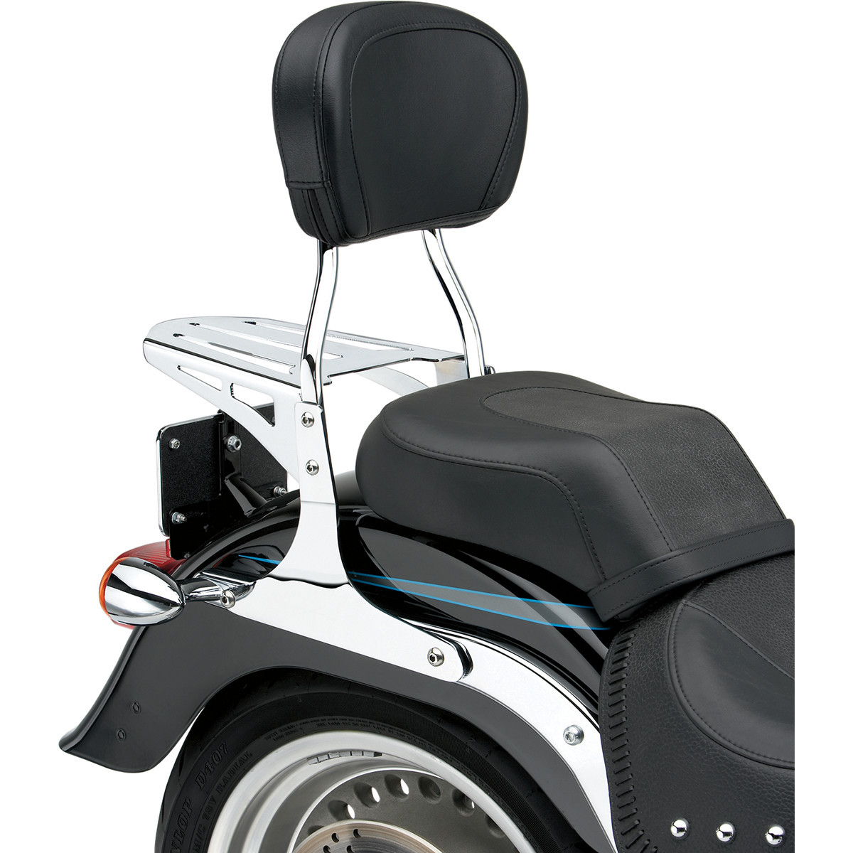 Cobra #602-1251 - Round Sissy Bar - Standard - FLSTF/FXST