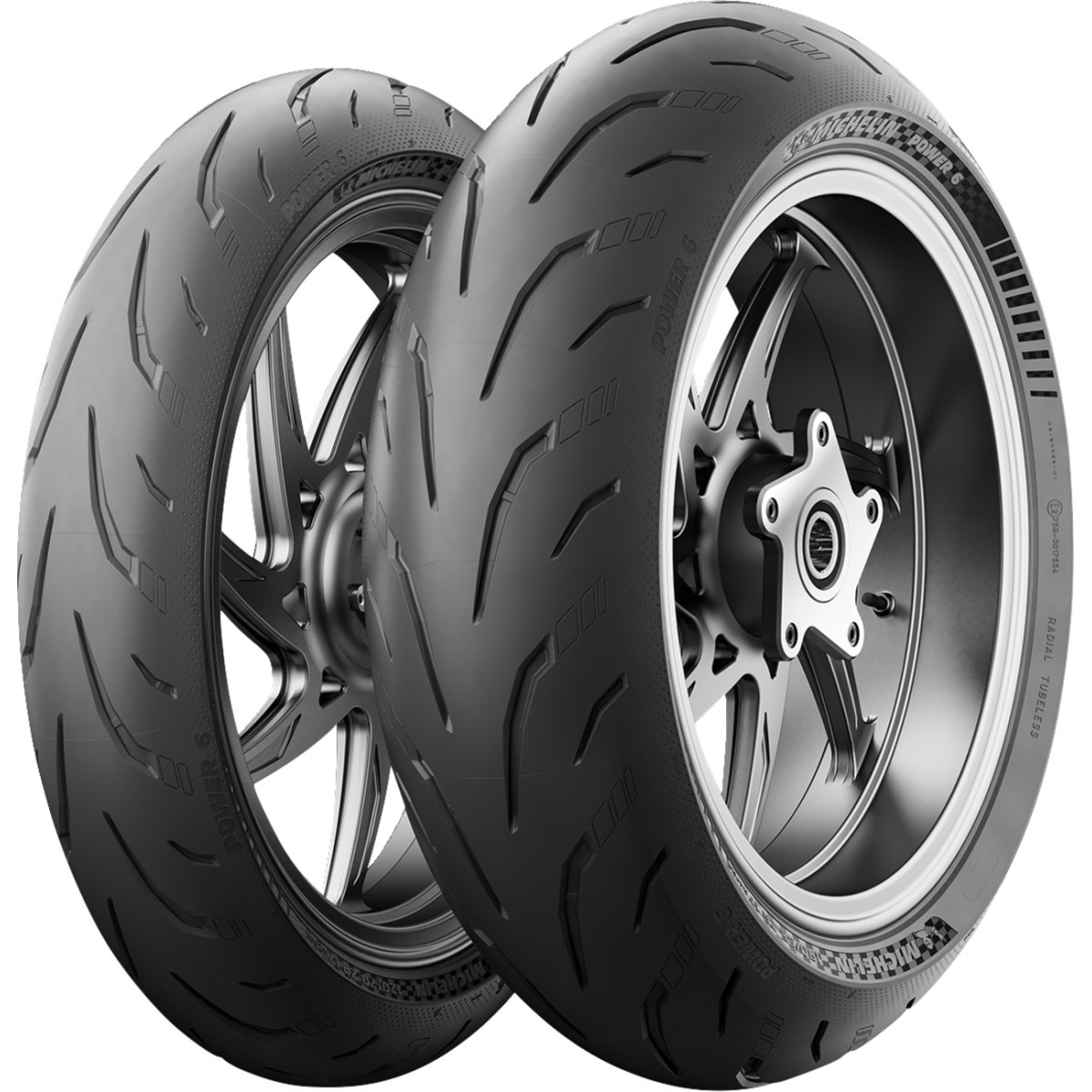 Michelin #08968 - Tire - Power 6 - Rear - 180/55ZR17 - 73W