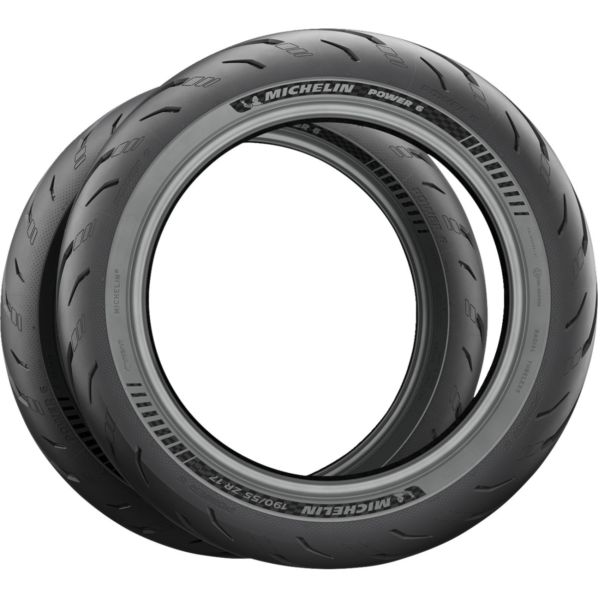 Michelin #08968 - Tire - Power 6 - Rear - 180/55ZR17 - 73W