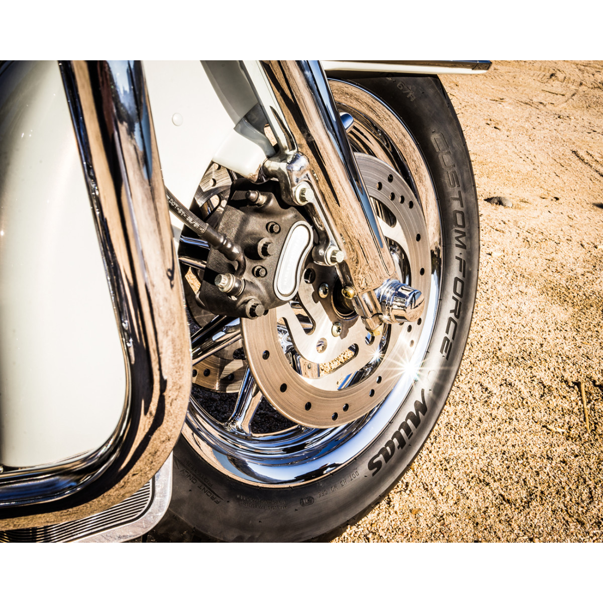 Mitas #70000032 - Tire - Custom Force - Front - 130/90B16 | MT90B16 - 73H