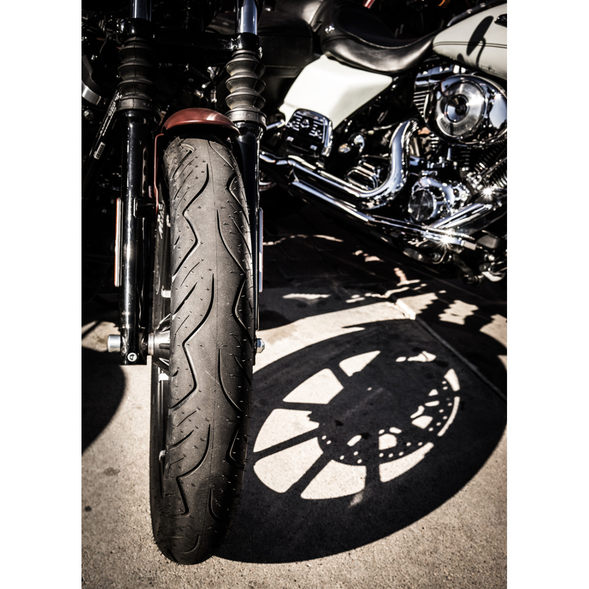 Mitas #70000031 - Tire - Custom Force - Front - 130/90-16 | MT90-16 - 67H