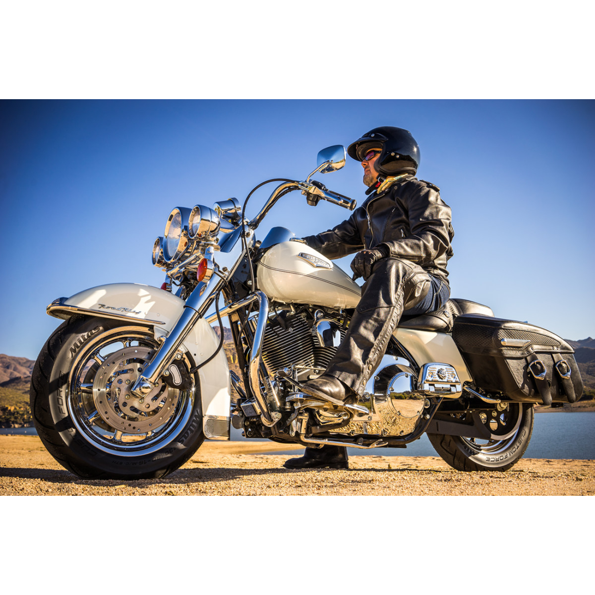 Mitas #70000031 - Tire - Custom Force - Front - 130/90-16 | MT90-16 - 67H