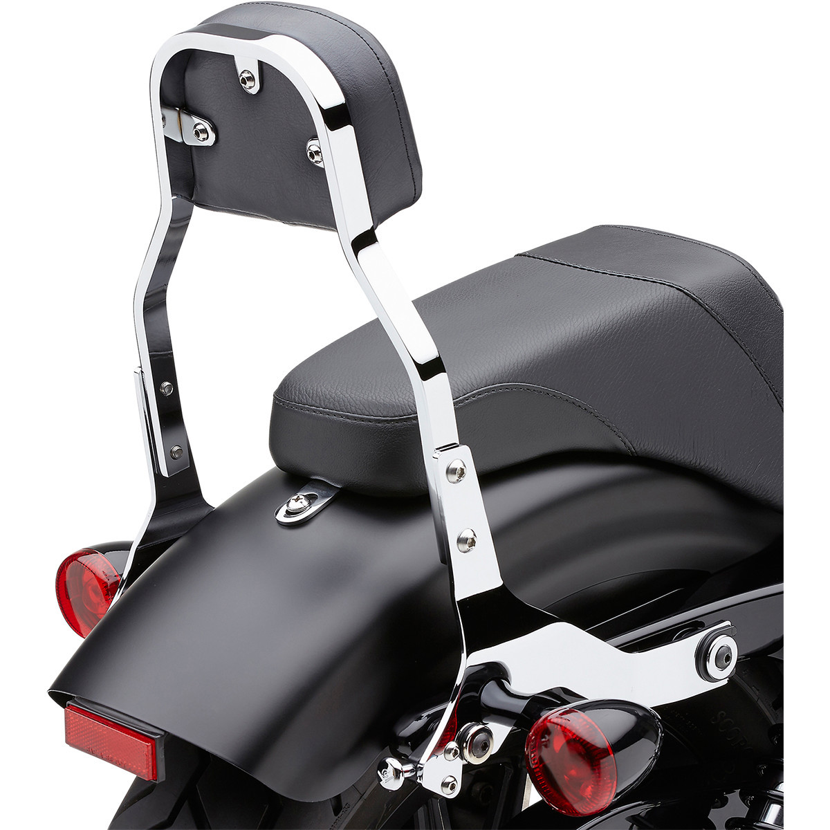 Cobra #602-2022 - Backrest Kit - 11" - Chrome - Softail