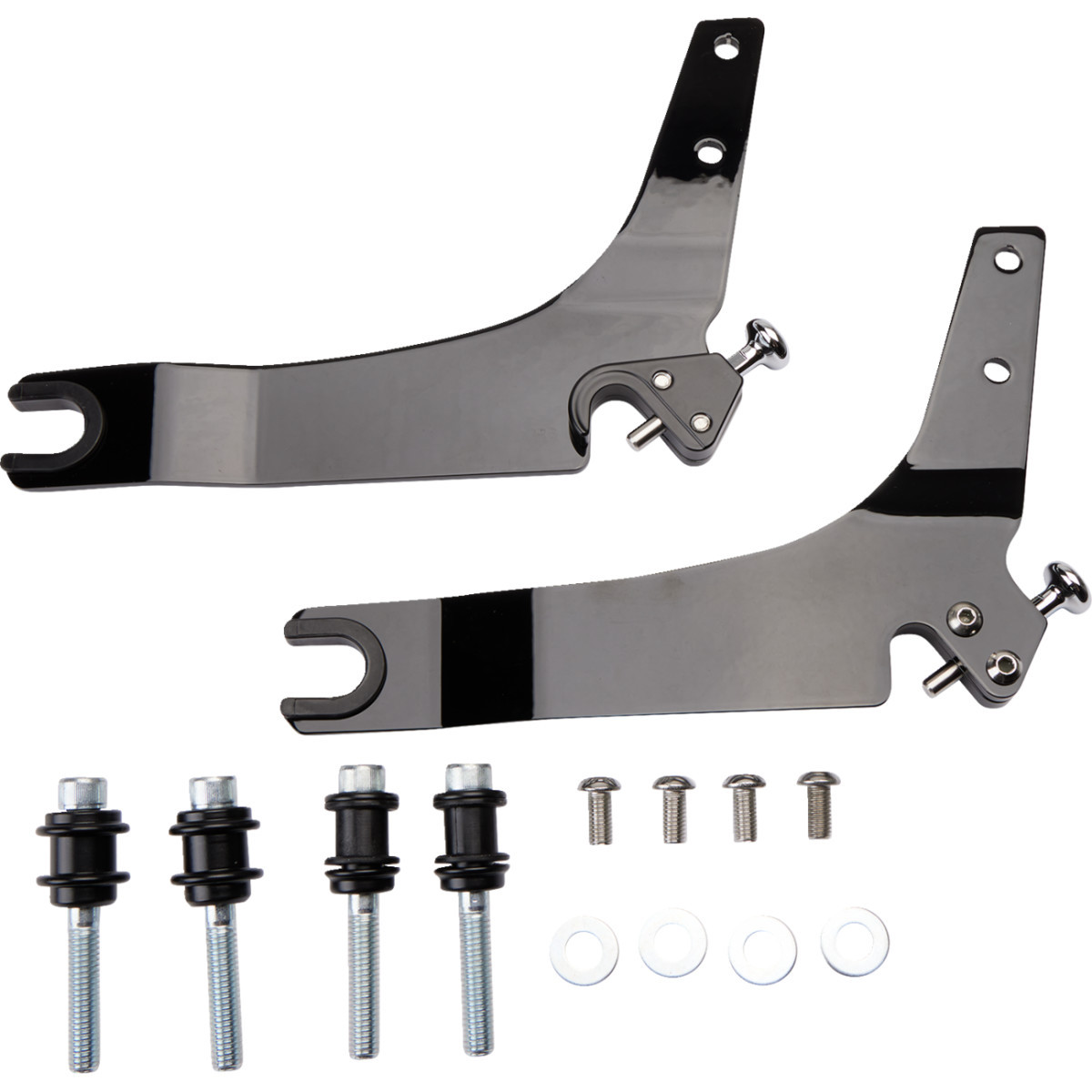 Cobra #602-2030B - Backrest Kit - 11" - Black - FLHC/S
