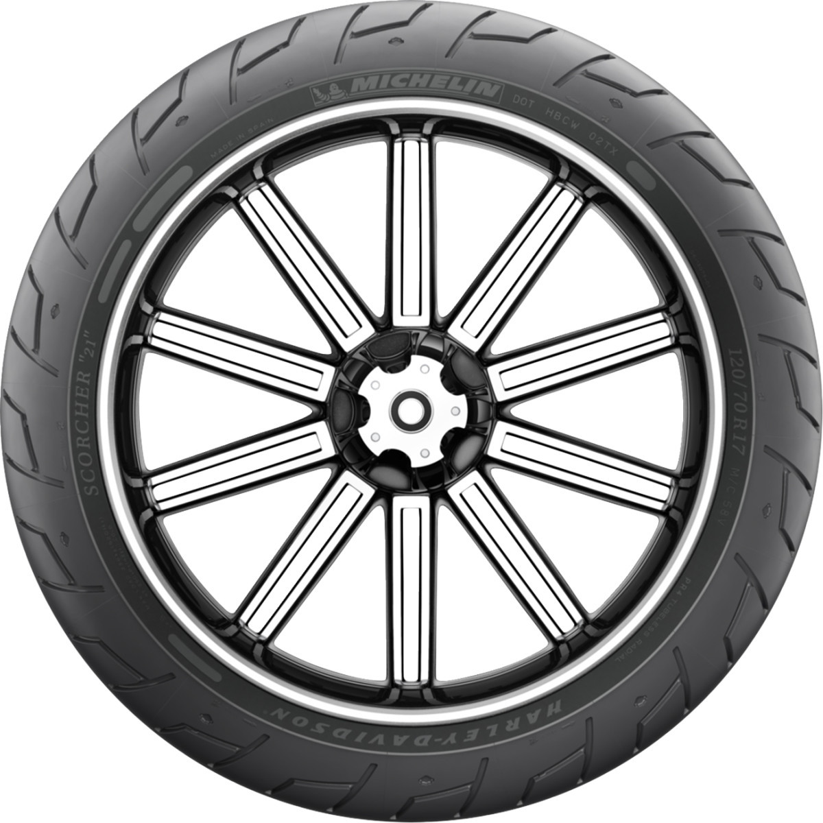 Michelin #50899 - Tire - Scorcher 21 - Front - 120/70R17 - 58V