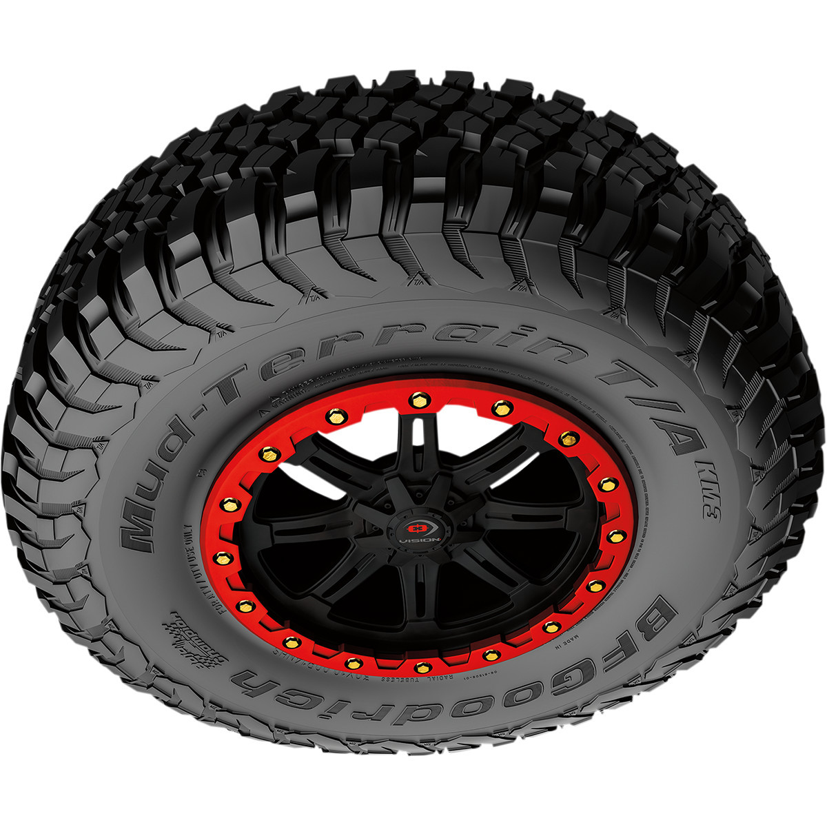 BF Goodrich #40964 - Tire - Mud-Terrain T/A® KM3 - Front/Rear - 32x10R15 - 8 Ply