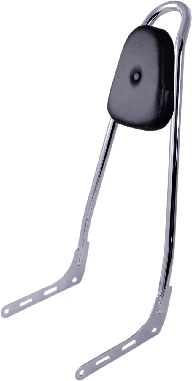 One-Piece Sissy Bar - Chrome - With Pad