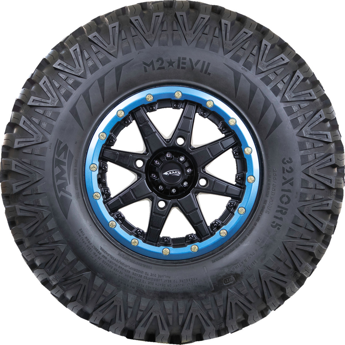 AMS #1200-3611 - Tire - M2 Evil - Front - 25x8R12 - 6 Ply