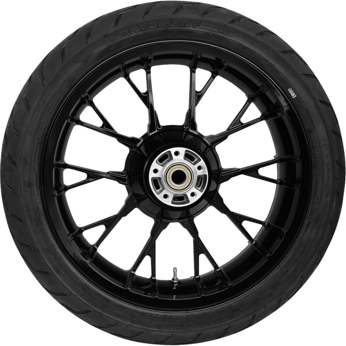 Coastal Moto #PKG-MAR185SB-24ABST - Marlin Rear Wheel - Black (18") | Dunlop AE Tire (180/55B18))