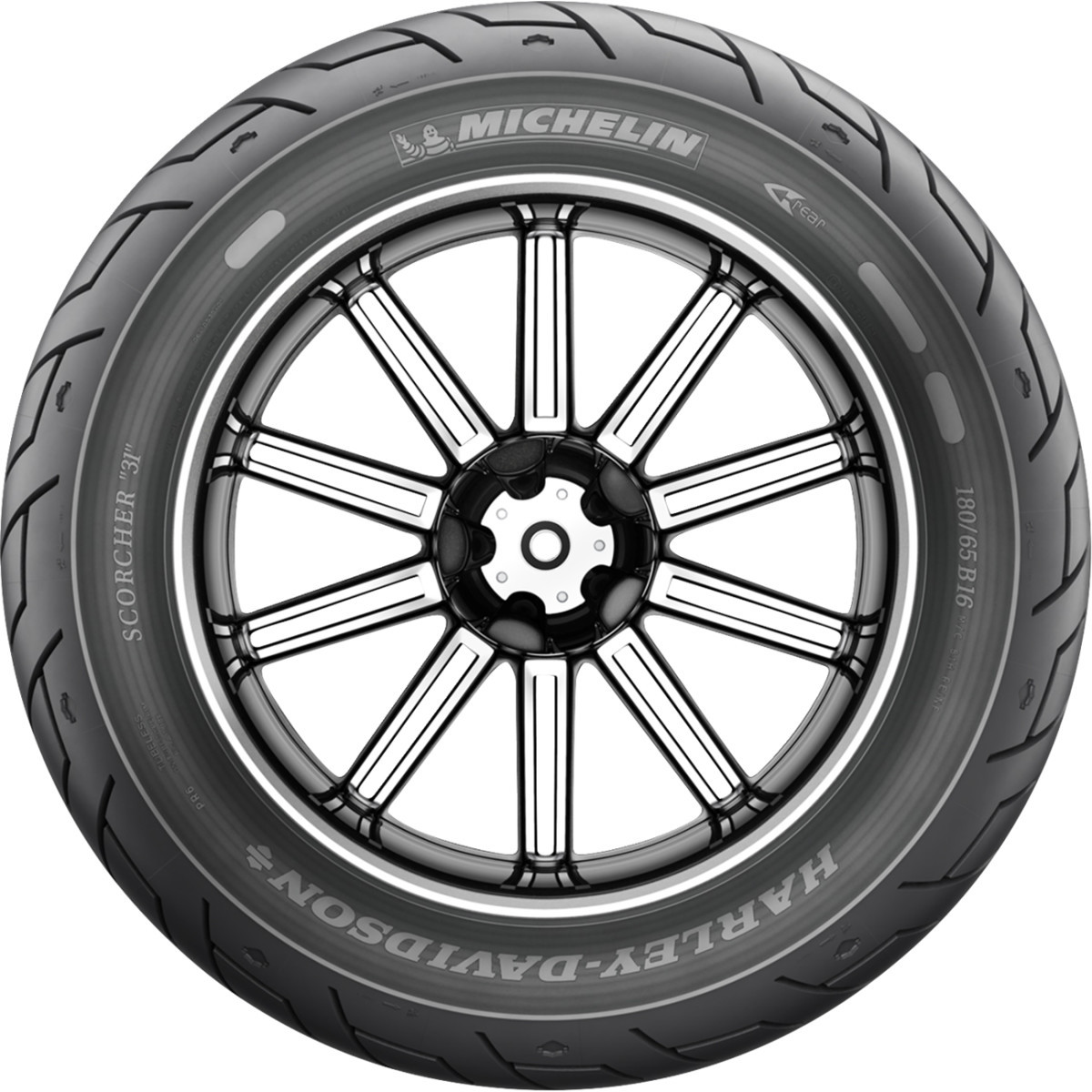 Michelin #65827 - Tire - Scorcher 31 - Rear - 180/65B16 - 81H