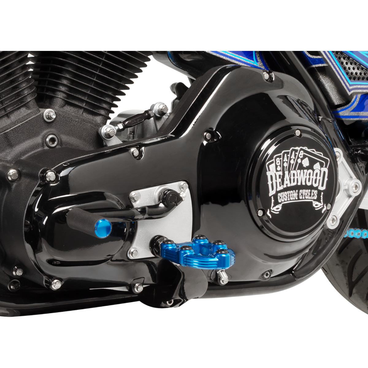 Arlen Ness #07-947 - Shift Peg - Knurled - Blue