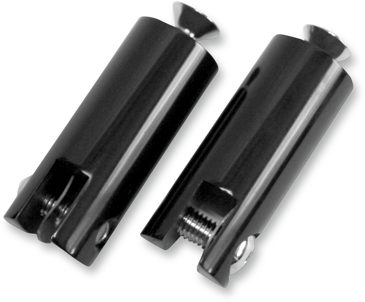 Front Footpeg Mounts - Black