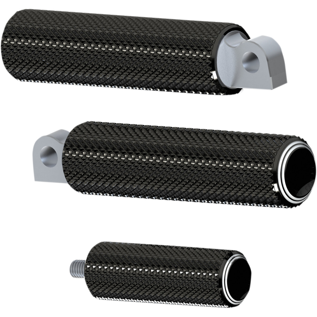Arlen Ness #07-934 - Foot Pegs - Dual Ring - Black