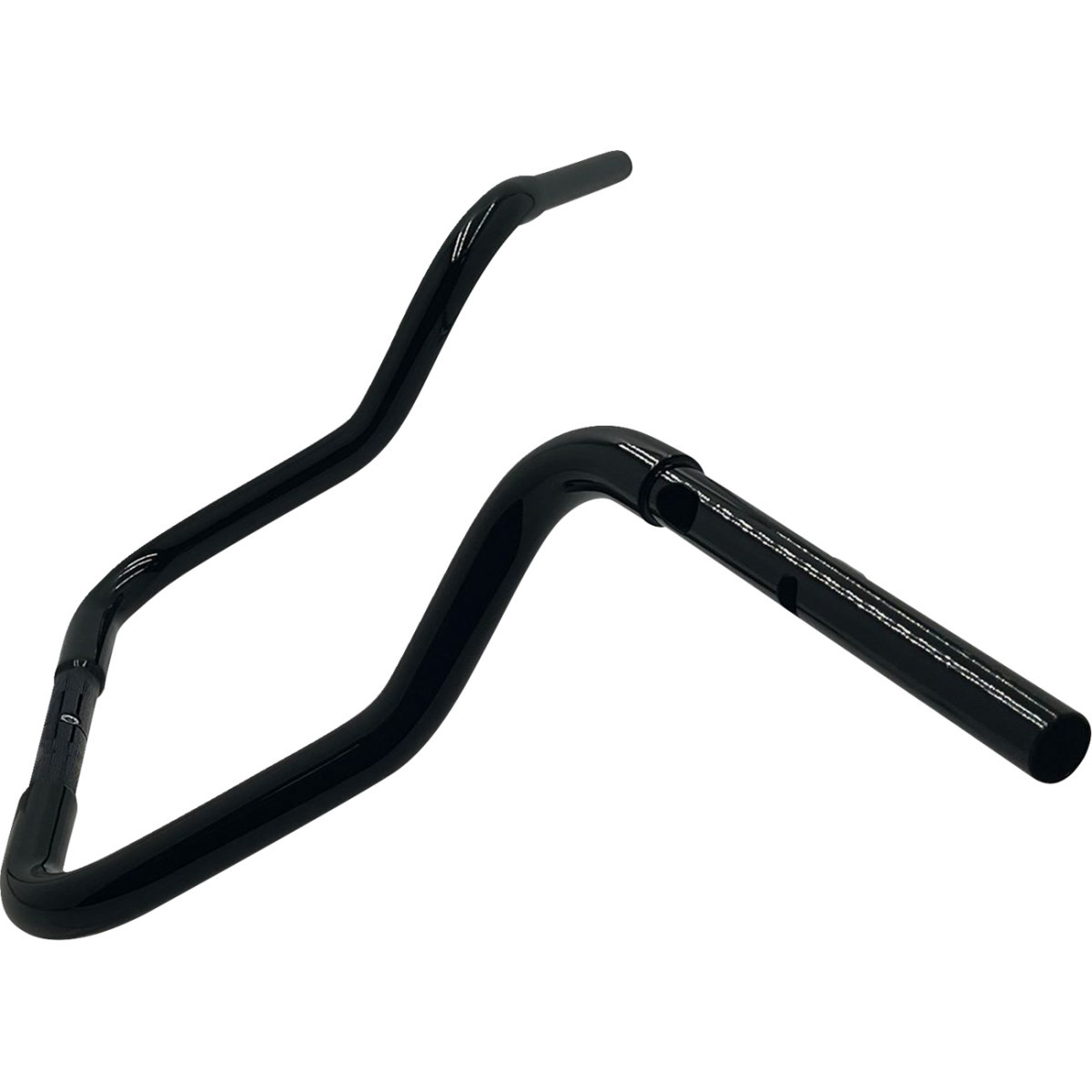 FAT Baggers INC. #943013-B - 1-1/4" EZ Install Round Top Handlebar - Reduced Reach - 13" - Black