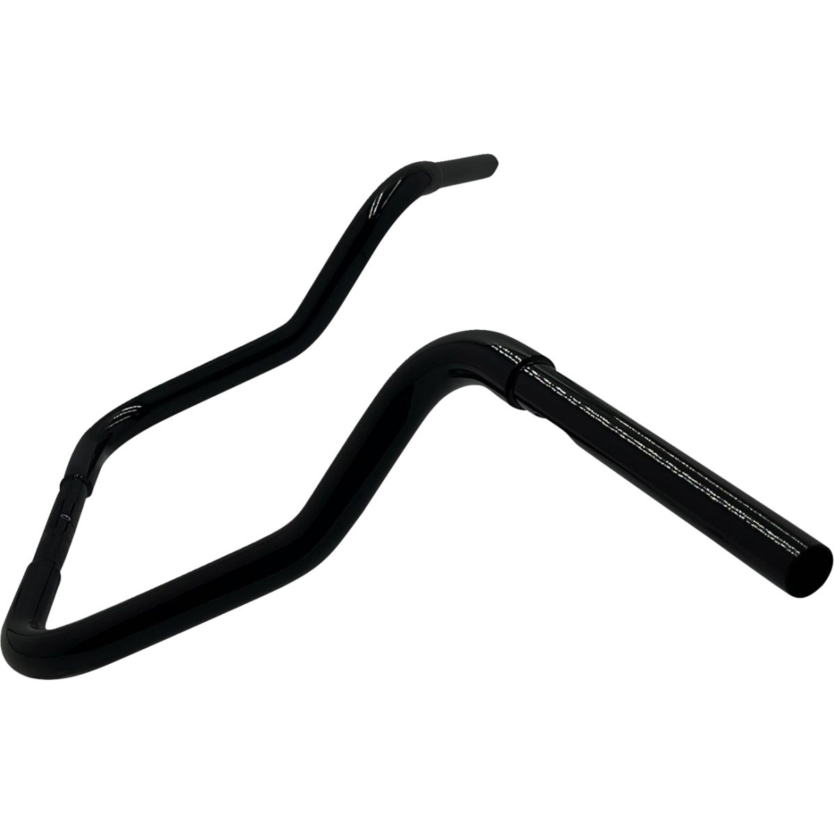 FAT Baggers INC. #903013-B - 1-1/4" EZ Install Round Top Handlebar - Reduced Reach - 13" - Black