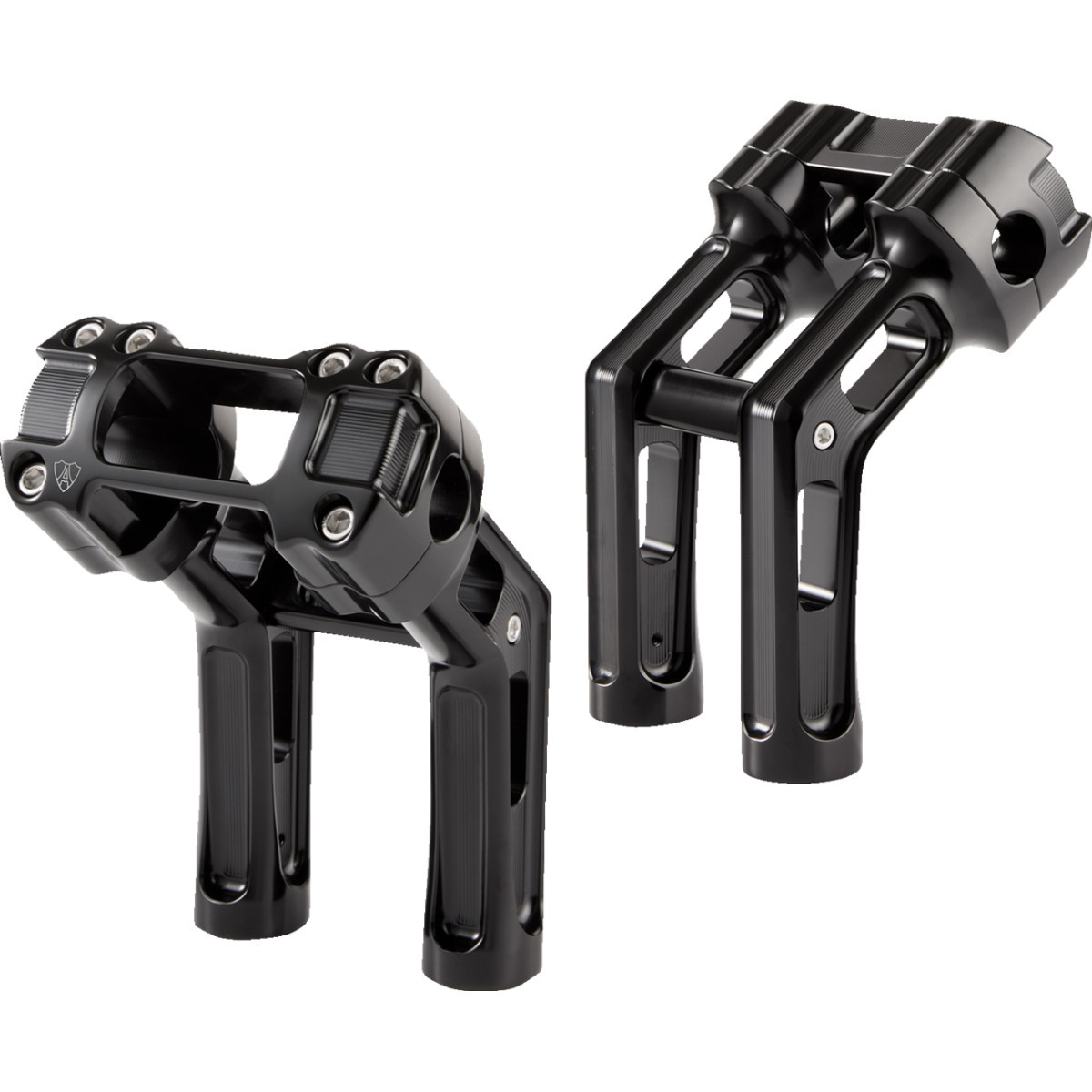 Arlen Ness #520-066 - Wayback Risers - 7" - Softail - Black