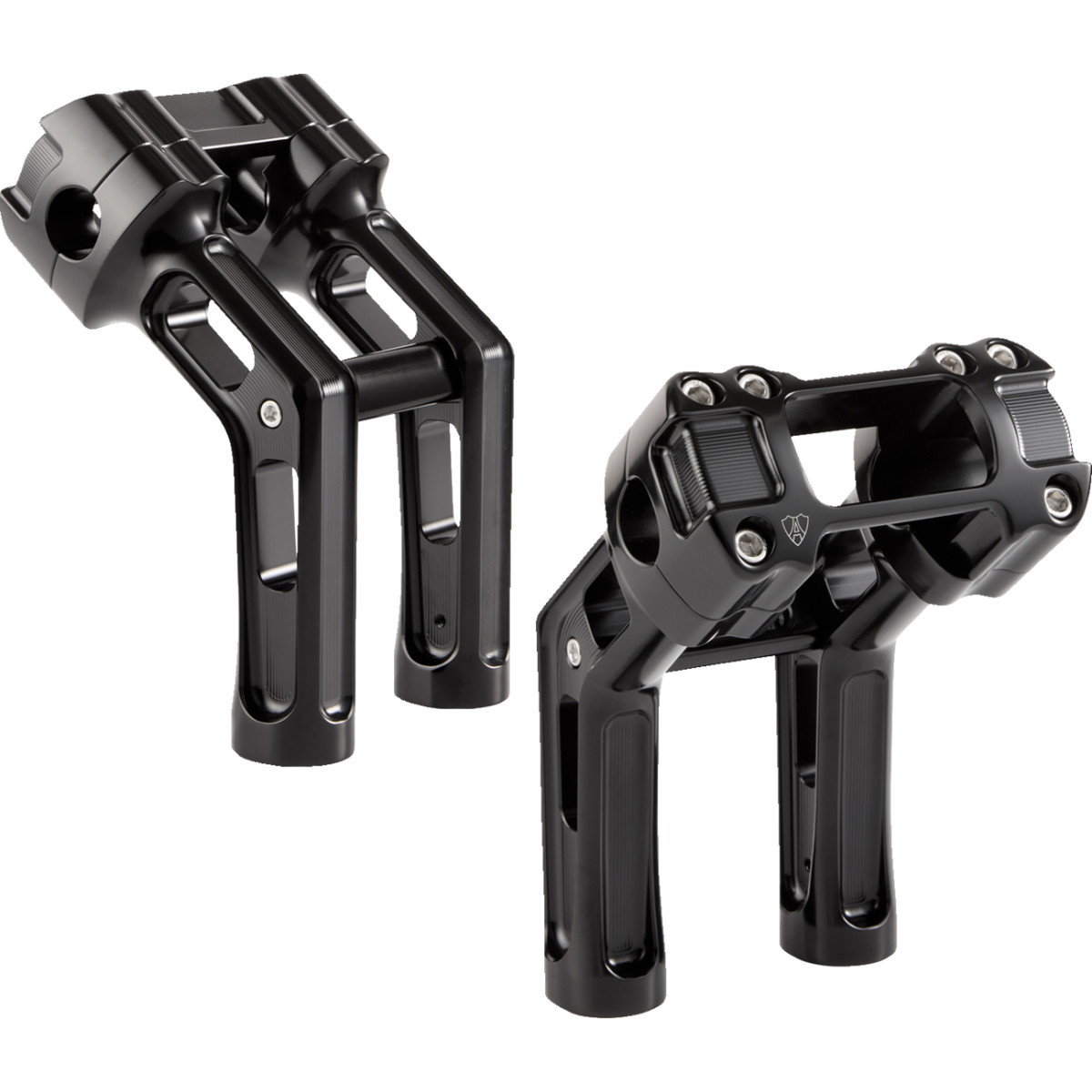 Arlen Ness #520-066 - Wayback Risers - 7" - Softail - Black