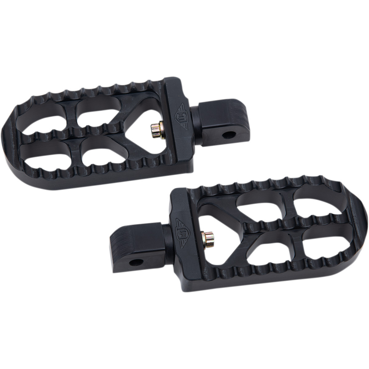 Joker Machine #08-56-7B - Serrated Foot Pegs - Black - Long
