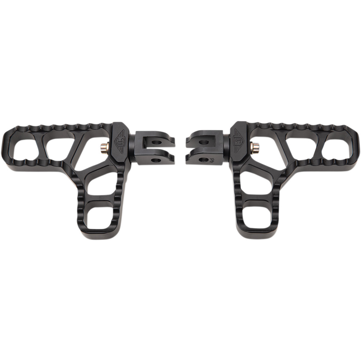 Joker Machine #08-62-6B - Serrated Heel Pegs - Black - Harley-Davidson