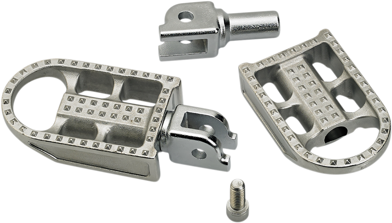 Mushman Step Footpegs - Polished - Softail