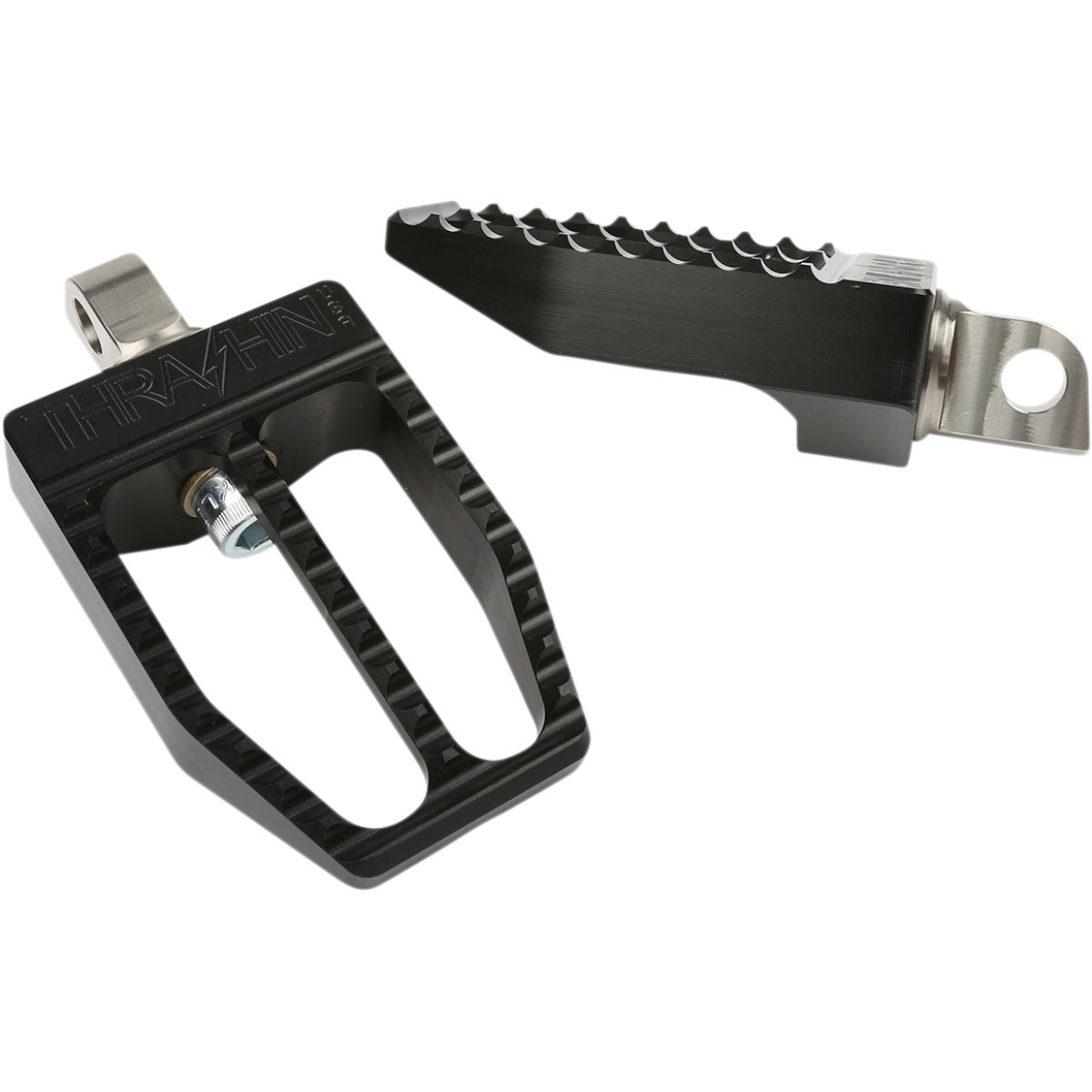 Thrashin Supply CO. #TSC-2019-1-D - Militant Foot Pegs - Black - Dyna