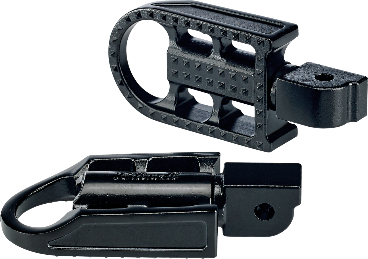 Biltwell #7002-201-04  - Mushman Footpegs - Standard - Black Electroplated