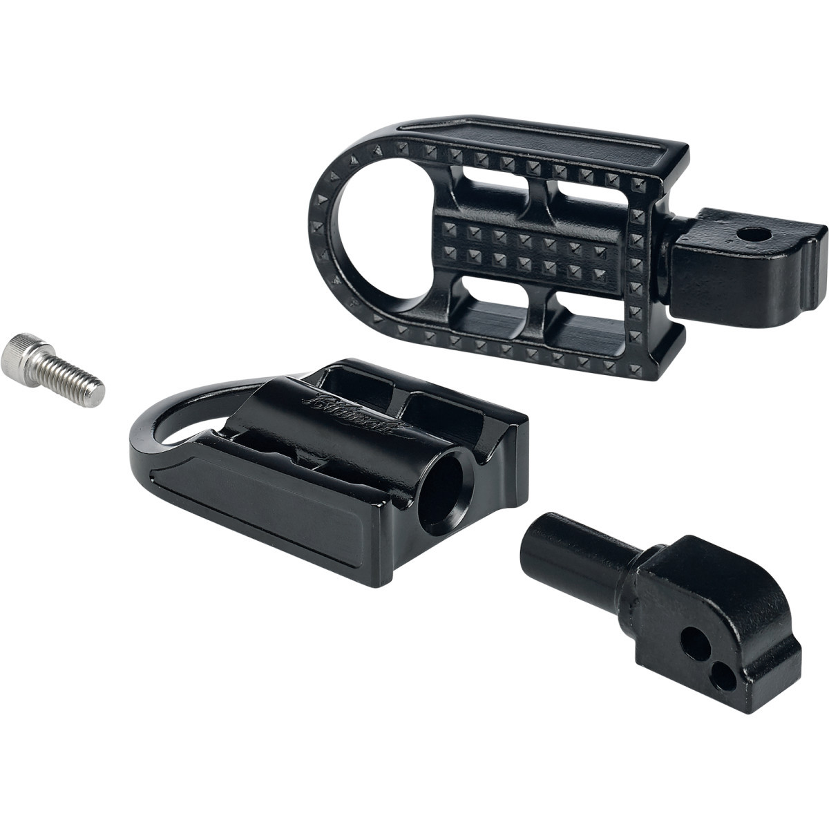 Biltwell #7002-201-04 - Mushman Foot Pegs - Standard - Black Electroplated