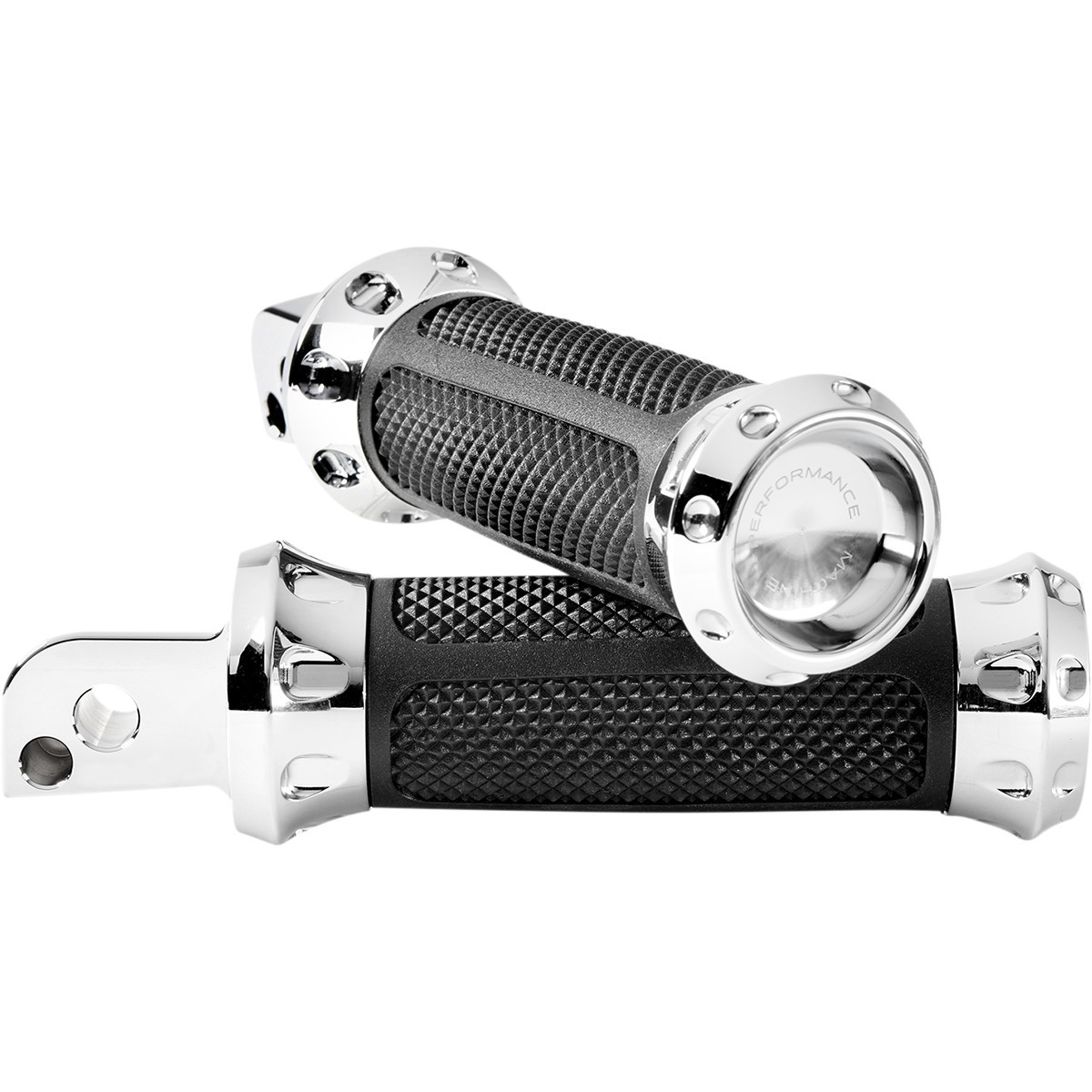 Performance Machine (PM) #0035-1245M-CH - Overdrive Foot Pegs - Passenger - Chrome - FL/FX