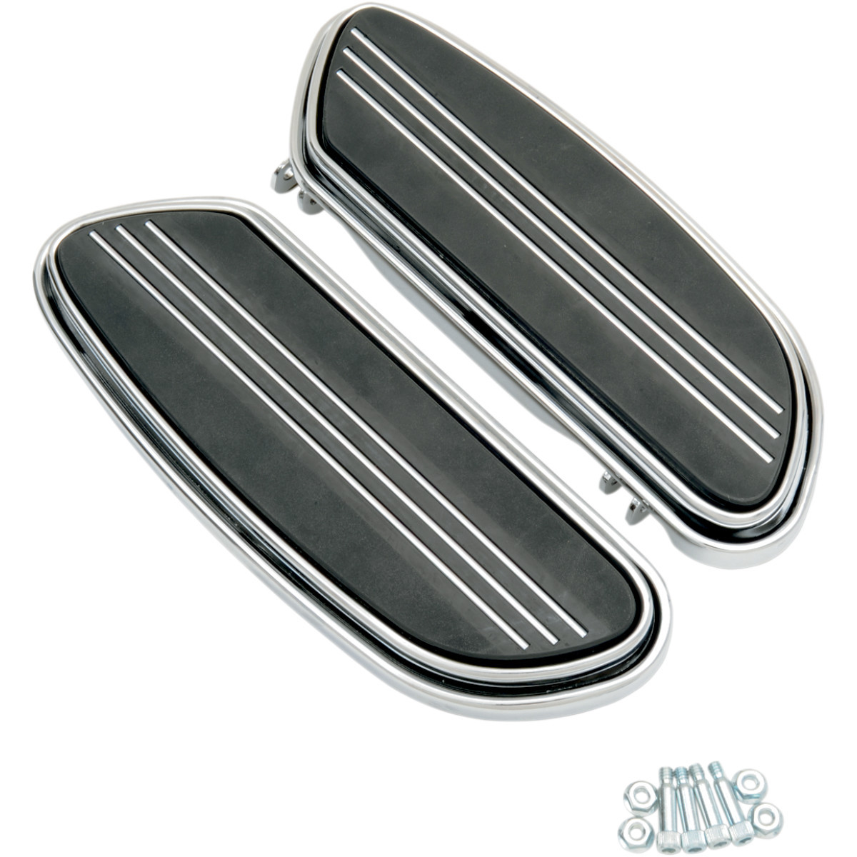 Drag Specialties - Sweeper Floorboards - Driver - Chrome - FL