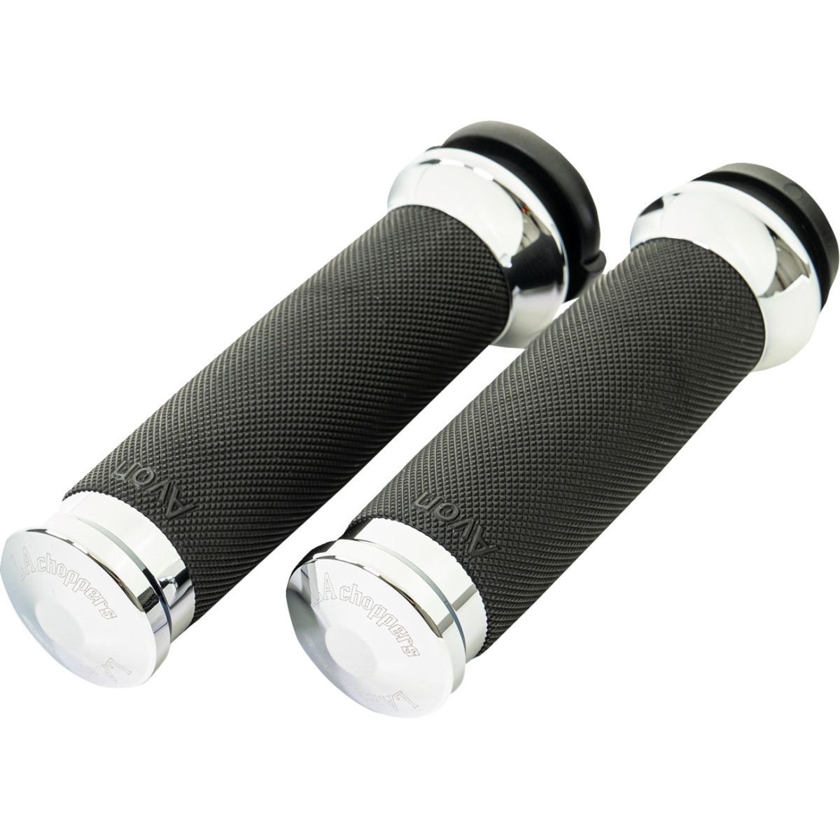 LA Choppers #LA-7493-00 - County Line Grips - TBW - Chrome