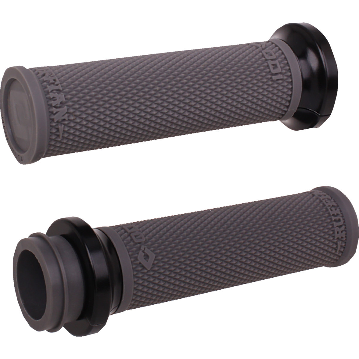 ODI #V30HTWH-B - Ruffian Lock-On Street Grips - TBW - Graphite/Black