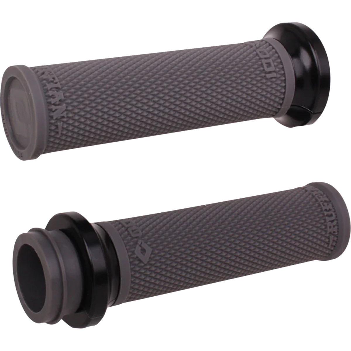 ODI #V30ITWH-B - Ruffian Lock-On Street Grips - Indian TBW - Graphite/Black