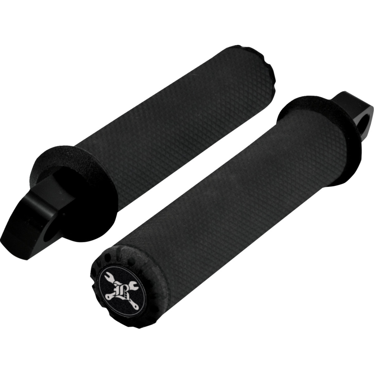 Burly Brand #B16-1008TB - Hawk Grips - Dual Cable - Black Textured
