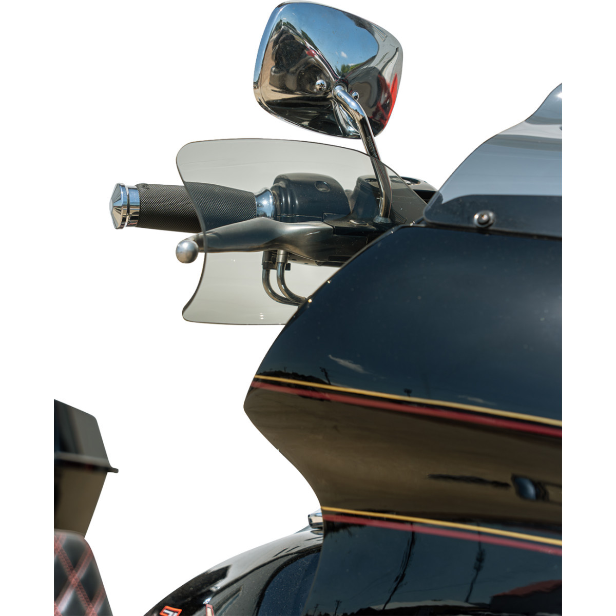 Klock Werks #KWS-01-0123-CC - Flare® Handguards - Harley-Davidson Cable Clutch - Tint