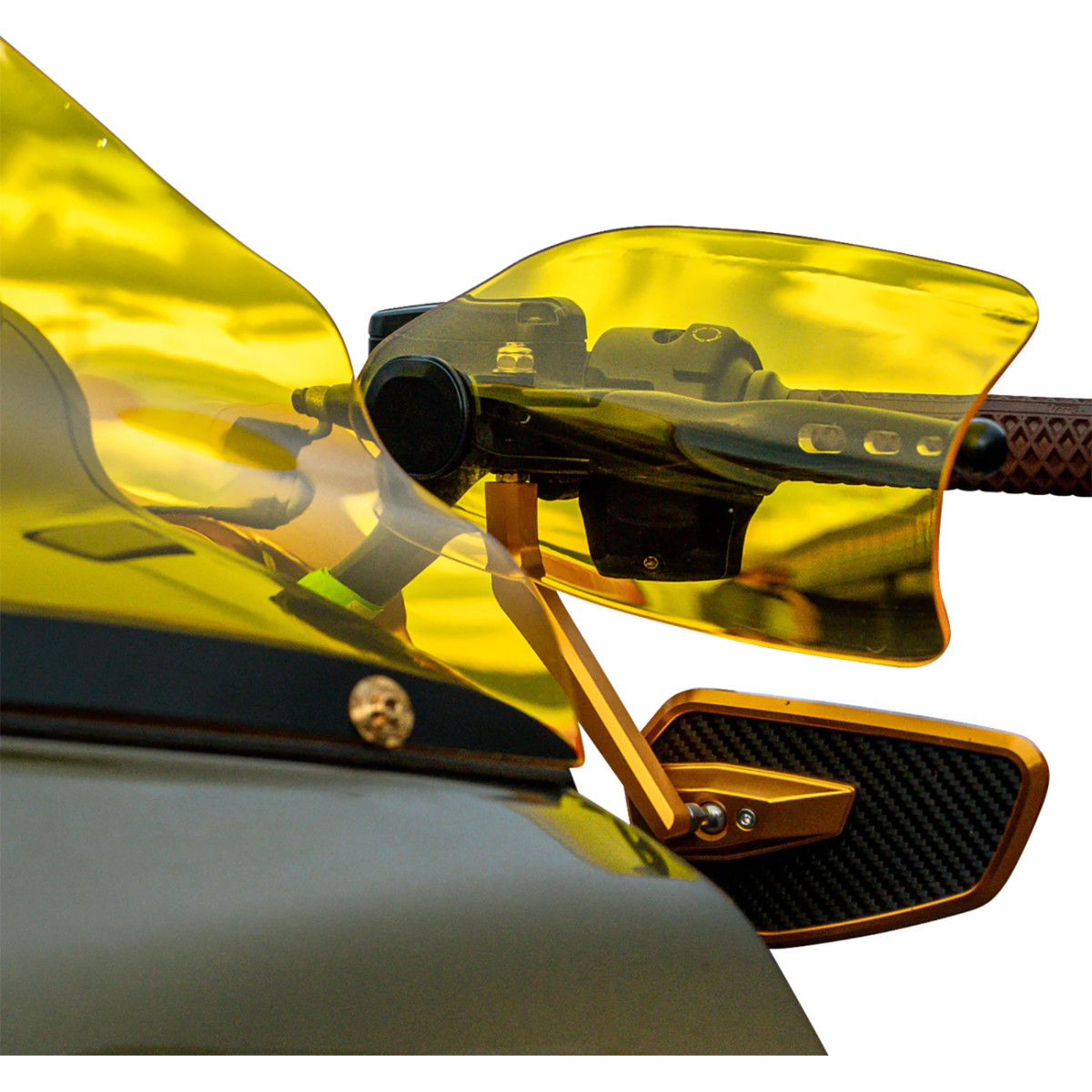 Klock Werks #KWS-01-0131-23 - Flare® Handguards - '23-'25 Harley-Davidson - Yellow