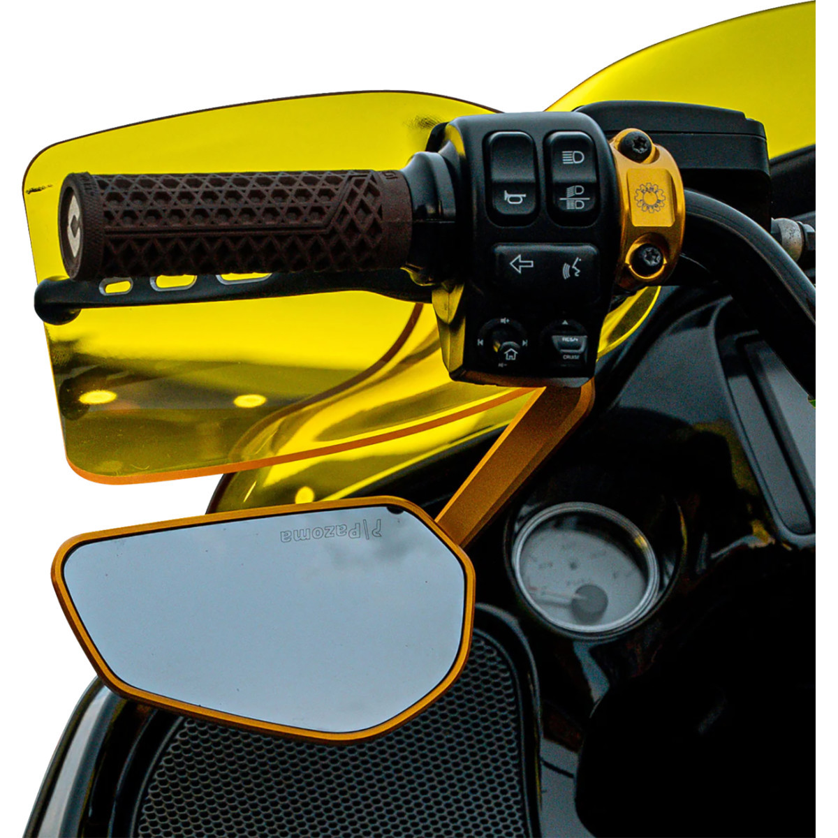 Klock Werks #KWS-01-0131-23 - Flare® Handguards - '23-'25 Harley-Davidson - Yellow