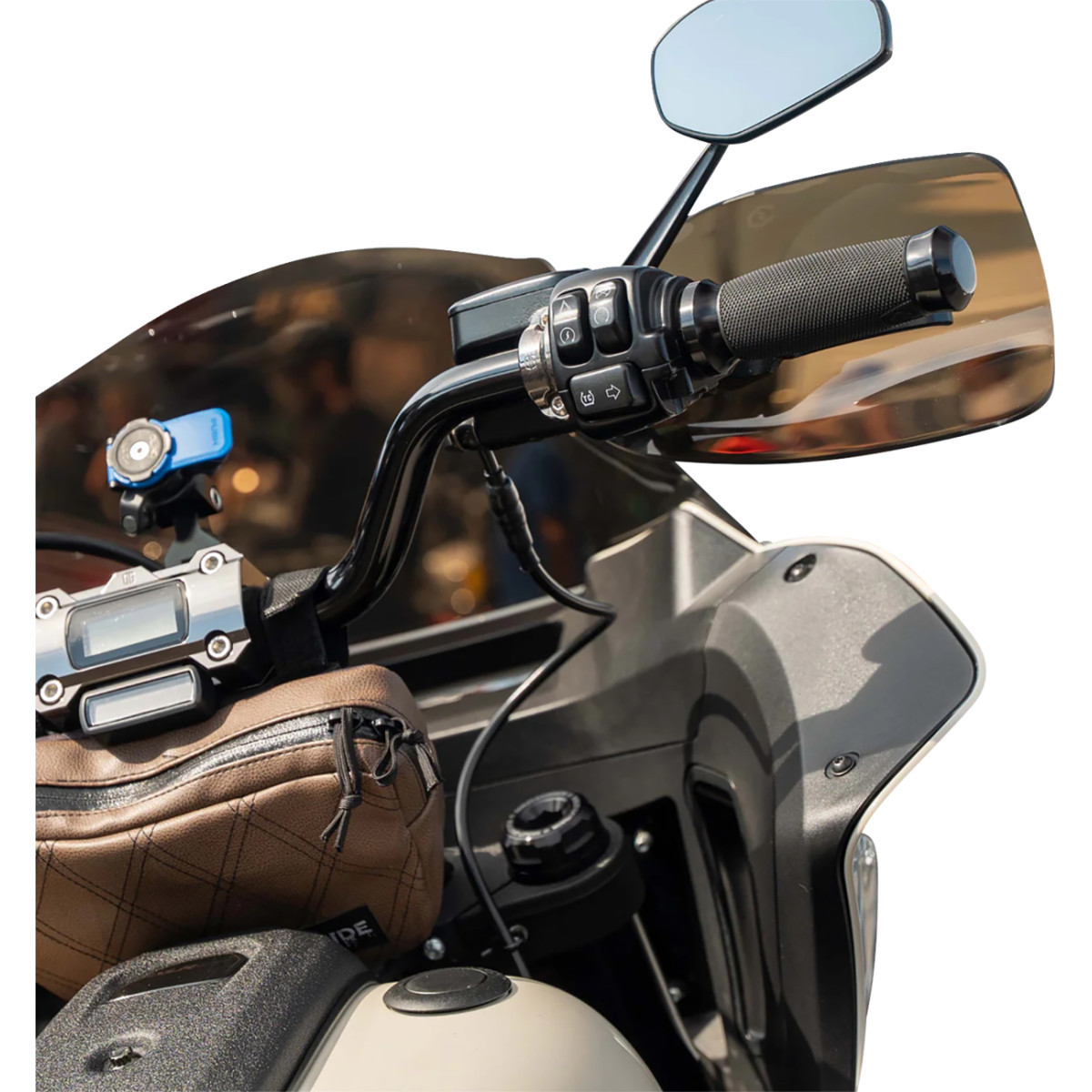 Klock Werks #KWS-01-0135-23 - Flare® Handguards - '23-'25 Harley-Davidson - Bronze