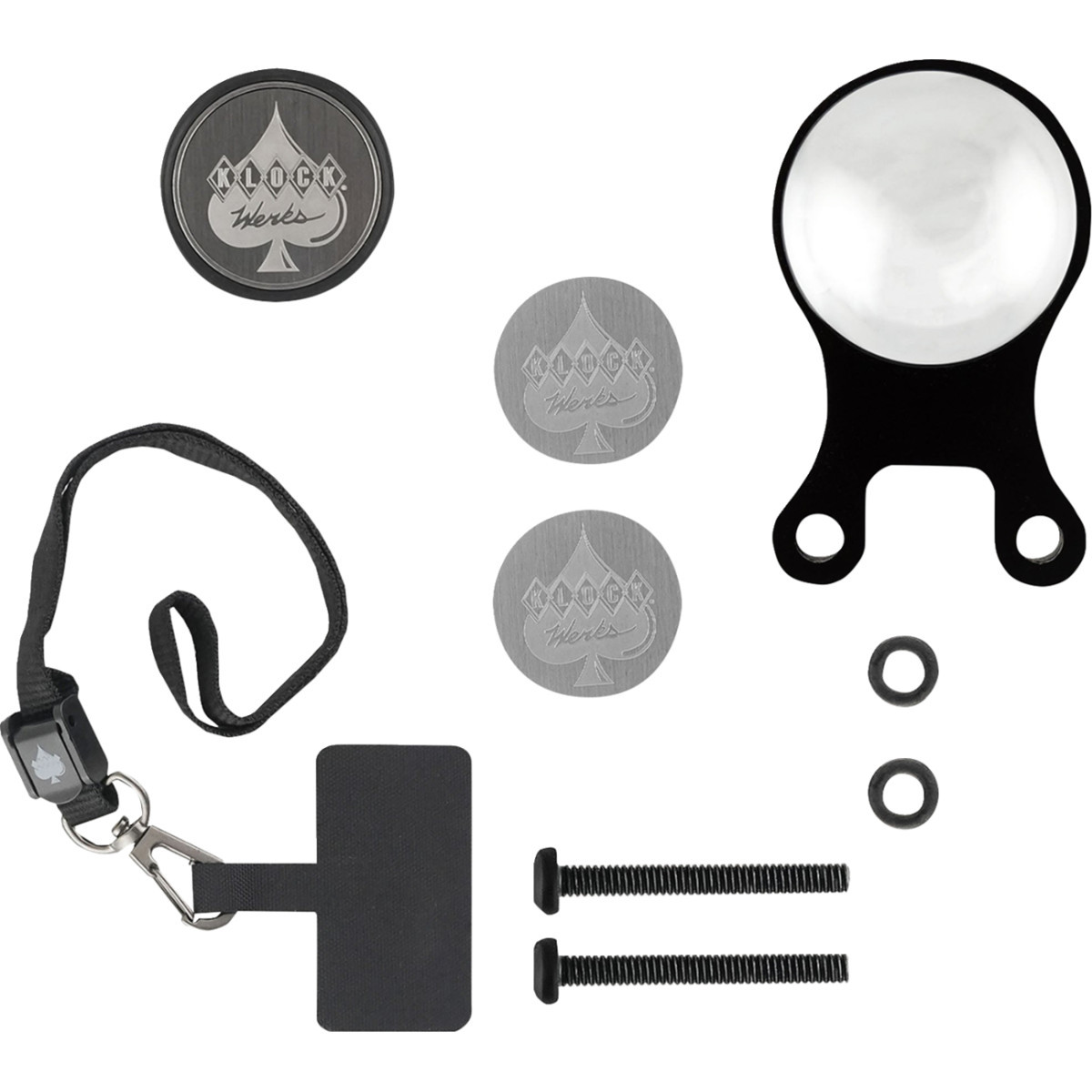 Klock Werks #KWD-06-0424-B - iOmounts® Magnetic Phone Mount for BMW - Ambidextrous - Black