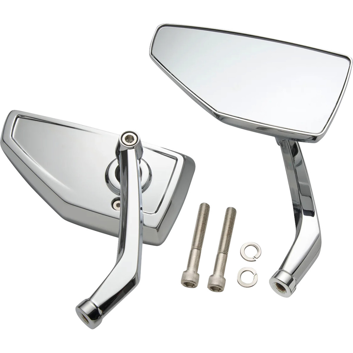 Ciro #55000 - Mirrors - Chicane - Side View - Chrome - Left/Right - Pair