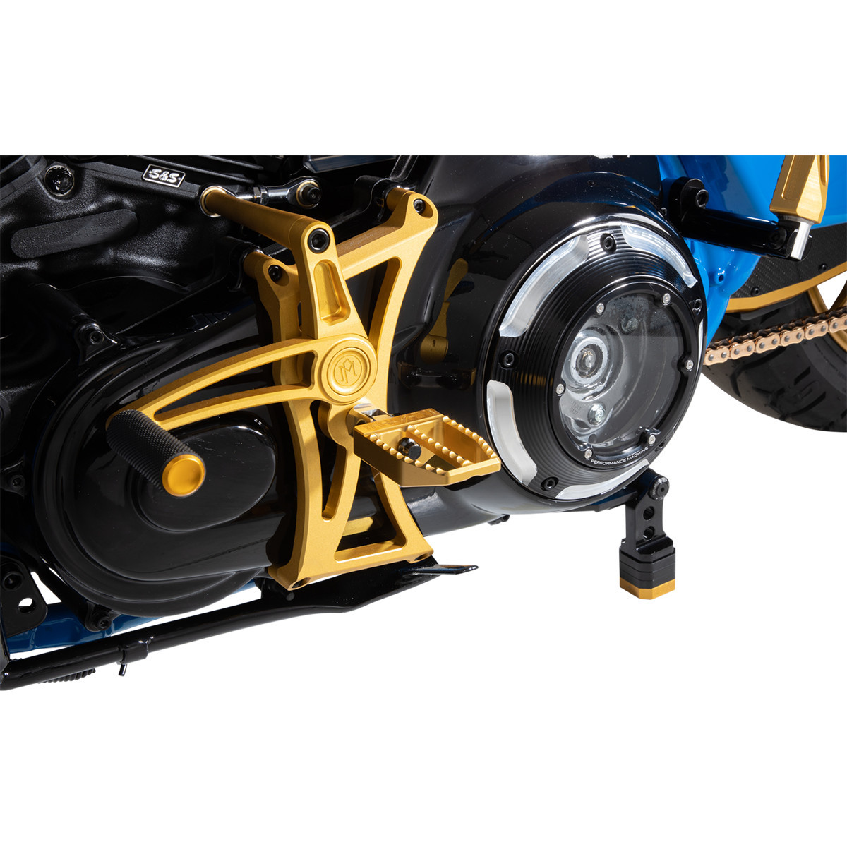 Performance Machine (PM) #0035-1172M-SMG - Mid Control - Gold -Softail