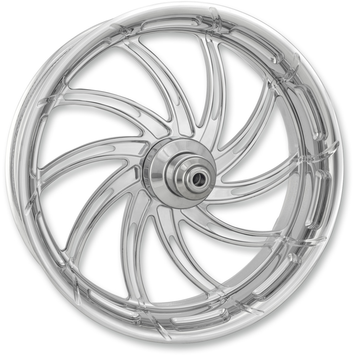 Performance Machine (PM) #1204-7106R-SUPAJ-CH - Wheel - Supra - Front - Dual Disc/with ABS - Chrome - 21x3.5 - '08+ FL
