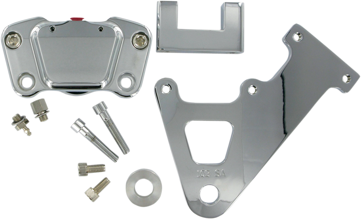 Rear Caliper - 85-99 FXR - Smooth Chrome