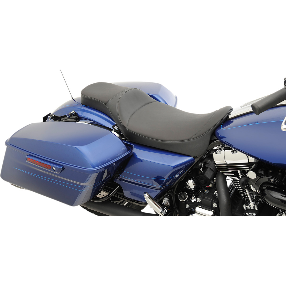 Drag Specialties Seats - Extended Reach Predator Seat - Mild Stitched - FL '08-'24