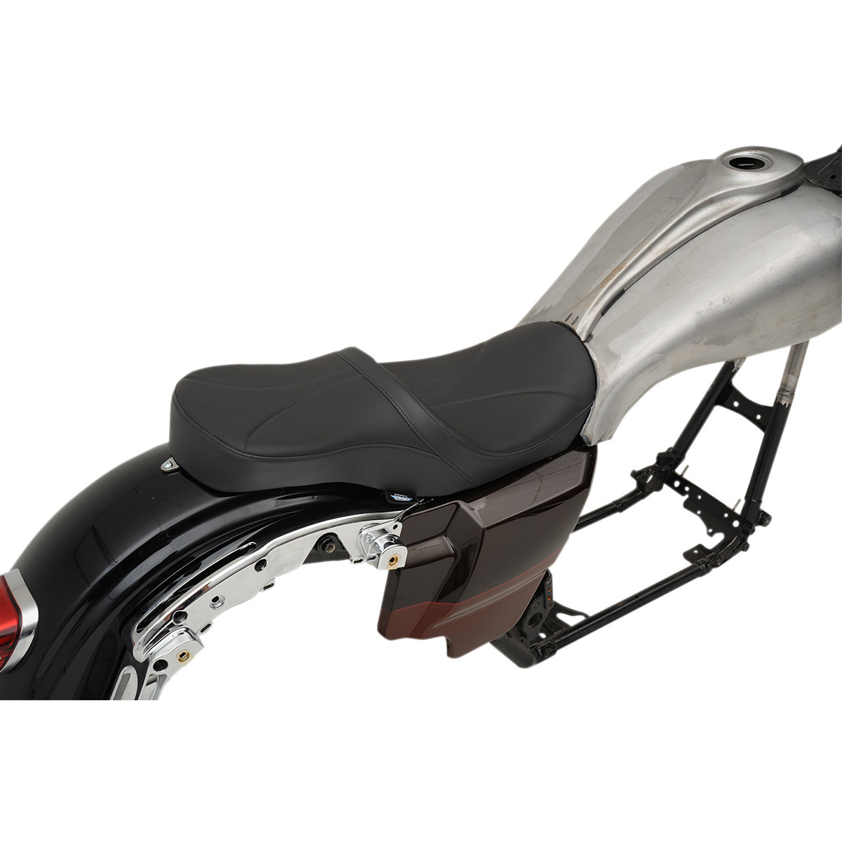 Drag Specialties Seats - Low Touring Seat - Solar Reflective - Mild Stitched - Yaffe Tanks - FL '08-'23