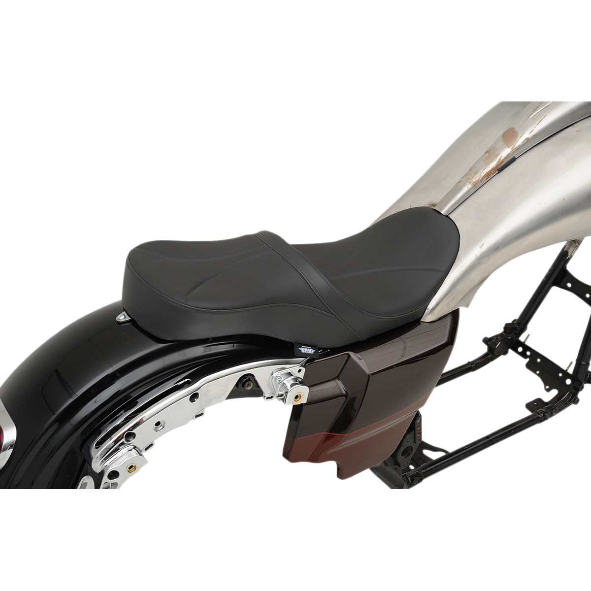 Drag Specialties Seats - Low Touring Seat - Solar Reflective - Mild Stitched - Razorback Tanks - FL '08-'23